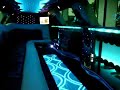 Features: Dual flat screen tvs, dvd player, am/fm stereo with cd player, ipod ready, fiber optic lighting, dome lighting, fire place, custom bar, disco floor, disco ceiling, star lights, black bar, led lit cup holders, two tone interior with ruffled seating, vinyl top, single window converion, led opera lights, divider window, amplifer and sub woofer, dual batteries, dual aternators, heavy duty a/c and heating, please contact Richard for more information 323.209.8510