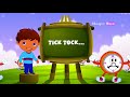 English Nursery Rhymes - Tick Tock  - Animated/ Cartoon Songs For Kids