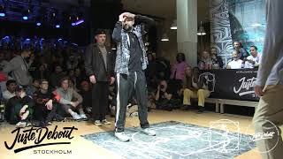 Funkymoe & Temps vs Gruby & Tweetson – Juste Debout Stockholm 2020 Popping Quater Final