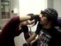 Giancarlo Getting His Lip Pierced