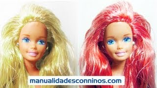 Episodio 615- Cómo colorear el pelo de tus muñecas temporalmente utilizando tinte alimenticio