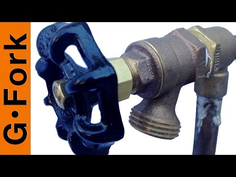 how to fix outside faucet leak