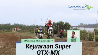 Aksi Joki Motocross Pada Kejuaraan Super GTX-MX 2019 di Sirkuit Lamnyong Banda Aceh