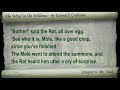 chapter 06: mr. toad. classic literature videobook with synchronized text, interactive transcript, and closed captions in multiple languages. audio courtesy of librivox. read by mark f. smith. playlist for the wind in the willows by kenneth grahame: www.youtube.com