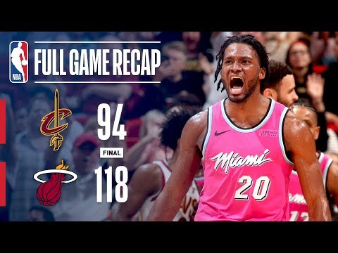 Video: Full Game Recap: Cavaliers VS Heat | Winslow Leads Miami