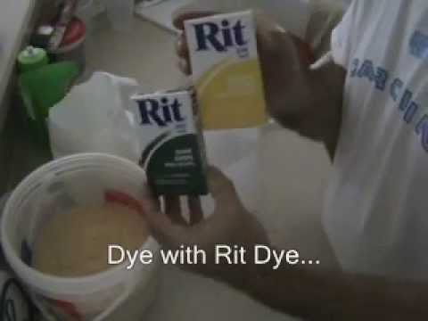 how to dye sawdust