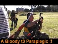 A Bloody Paraplegic shooting a Compound Bow