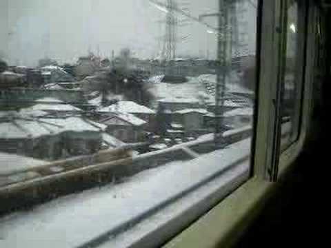 雪の京急富岡－杉田間