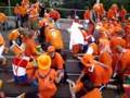 Holland (Oranjes/Dutch) fans feiern in Bern
