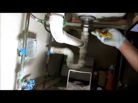 how to kitchen sink drain assembly