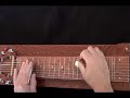 Lap Steel Blues Lick 3 notes from the E Major Blues Scale