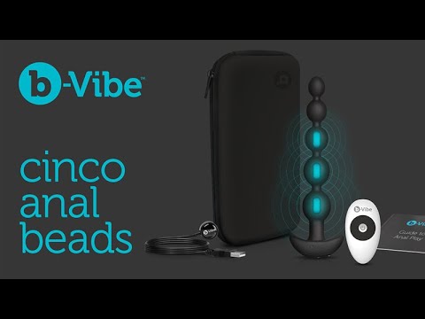 Анальная вибропробка с ДУ b-Vibe Triplet, черный BV-005-BLK - b-Vibe - С вибрацией - Купить