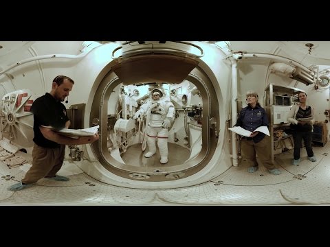 Spacesuit training in a vacuum chamber at NASA Johnson (360 View) - YouTube