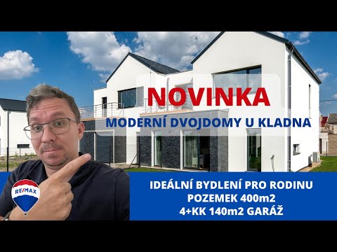 Video Prodej nadstandardních a moderních dvojdomů Vinařice u Kladna