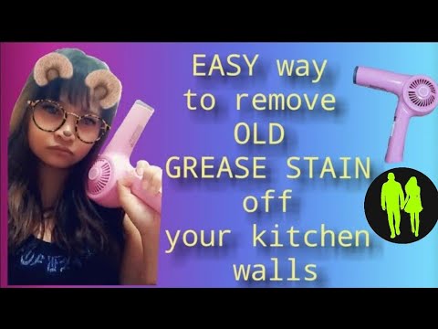 video-linktoworks-How to remove OLD grease/oil stains using hair dryer