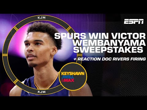 Video: Spurs win Victor Wembanyama Sweepstakes with No. 1 pick + Reaction to 76ers firing Doc Rivers | KJM