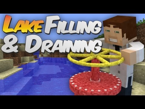 how to quickly drain water in minecraft