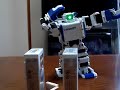 i-SOBOT breaks a boad.