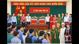 TRÌNH TỰ TỔ CHỨC LỄ KHAI MẠC VÀ BỎ PHIẾU TẠI KHU VỰC BẦU CỬ