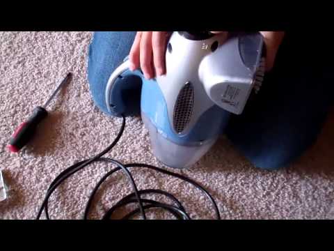 how to change belt on dirt devil featherlite