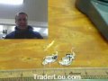 January Birthstone Garnet Earrings at Trader Lou