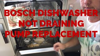 Siemens dishwasher not draining