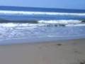 su primera ida ala playa jajaja =)