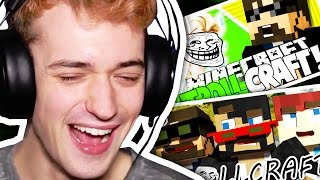 CRAINER REACTS TO SSUNDEE AND SPARKLEZ REACTS TO CRAINERS TROLLS