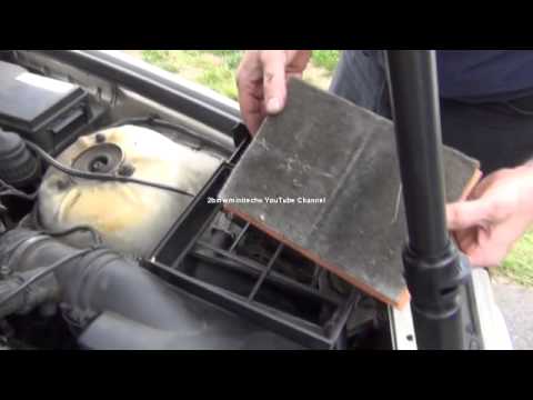 BMW E36 Engine Air Filter Removal and Installation Replacement Procedure DIY