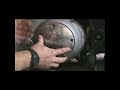 Here's how to adjust an Evolution Harley Davidson Sportster motorcycle primary chain. www.hoohoohoblin.com is where you can see more about my Sportster-Engine bikes. Adjusting the primary chain tension and changing the fluid is really easy to do, and you can see everything involved in this video. If you have a 2002 or older tube-framed Buell motorcycle with the Harley Davidson Evolution Sportster Engine, this will work for you as well. Just open the inspection hole, measure the gap, crank the engine over 5 or 10 times and measure to see if there is less than 1 inch of play at the tightest point with the engine cold. It's really easy to do, and these chains don't stretch much, so most of the time you won't need to adjust it. To change the oil, drain it, and then dump in a quart. I show you how to check the Evolution Sportster primary fluid in this video, but if you're changing the oil you don't need to check it. Just put in a fresh quart of Harley-Davidson Sportster primary oil after you drain it. I hope this helps you learn to do this yourself. It's simple, and you'll save a lot of money on service.