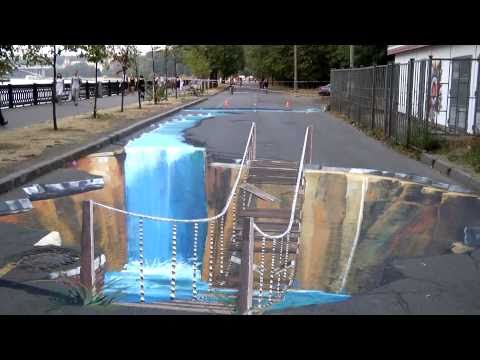 3D Strassenmalerei in Moskau