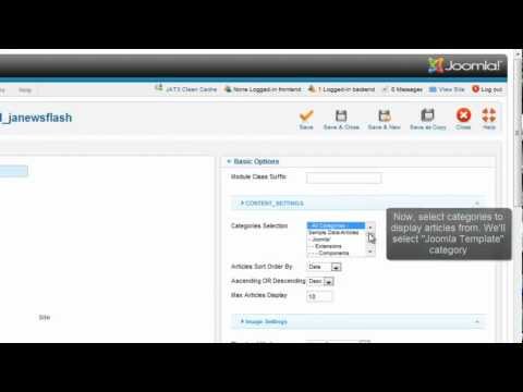 Joomla! 1.7 - JA Newflash Module
