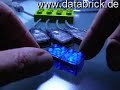 transparent blue usb in Lego 2x2 Brick in action