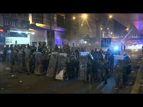 China: Erneut Ausschreitungen bei Demo in Hongkong