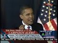 final remarks of obama's  speech, 