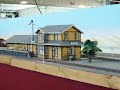 sp daylight passenger train in 1/29 scale with alco pa-1/pb-1/pa-1 locomotives (04) and double-headed mikado-mallet long train on indoor track of peter cole, 2008 perth, western australia amra model train show