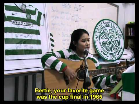 JCGE at the passport office - http://www.goodchildfoundation.com/ A song for Lisbon Lion Bertie Auld. The Thai Tims will sing this for youtube later this month.