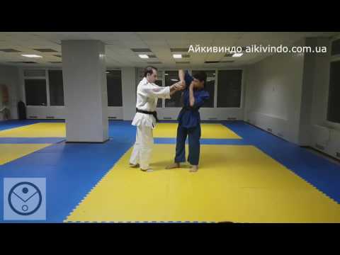 Айкивиндо. Кататэ дори айханми Ёнкё. Aikivindo Katate dori Enkyo. Aikido Lessons.