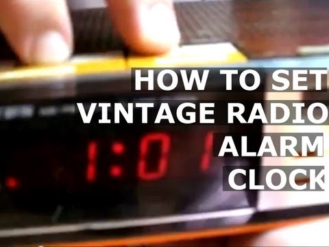 how to set old fashioned alarm clock