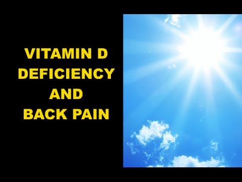 how to relieve pain from vitamin d'deficiency