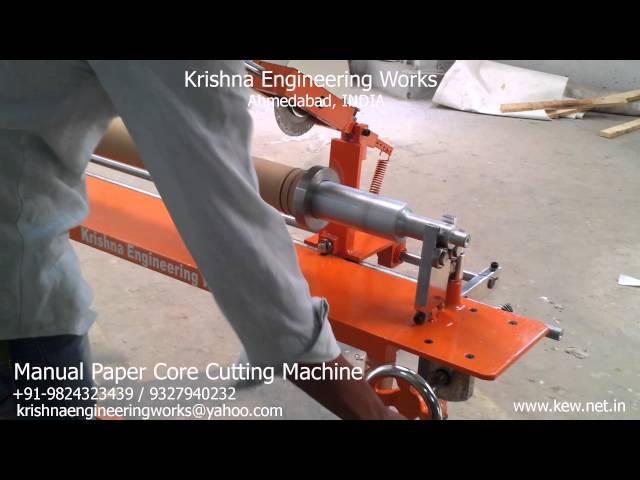 Manual Paper Core Cutting Machine – Krishna Engineering Works