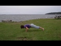 Ocean-side yoga - Point Pleasant Park (Halifax, Nova Scotia)