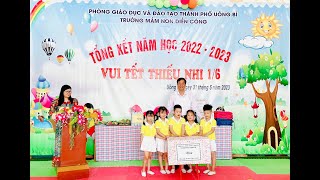 Chủ tịch UBND thành phố Phạm Tuấn Đạt dự Chương trình tổng kết năm học và vui Tết thiếu nhi 1/6 tại Trường Mầm non Điền Công