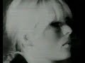 the velvet underground and nico (a symphony of sound) is a portrait of the band, recorded during a practice session at the factory; shot in january 1966, it shows the group rehearsing for what was probably their opening at the film-makers' cinematheque basement theater, 125 west 41 st, new york city, in on february 08. the music is an instrumental number; nico, the german singer and actress whom warhol introduced into the band, sits on a stool and bangs a tambourine, while her son ari plays on the floor at her feet. the two reels contain a great deal of wild camerawork and psychedelic zooming, which indicates that this film was intended for exhibition, probably in double-screen, behind the velvet underground on stage. it is easy to imagine how this footage might have looked projected in a large, crowded theater in an atmosphere of deafening music, wild dancing, and strobe lighting.

as if to authenticate the film's countercultural status, the second reel documents the arrival of the new york city police during the filming, apparently in response to a telephoned complaint about the noise level at the factory. after a disarmingly self-conscious cop appears on screen to adjust the amplifier, the rehearsal is stopped, and the camera pulls back to show the deep space of the studio-one of the few documentary of the factory in warhol's films-where warhol is seen talking with the police while the velvets, gerard malanga, billy name, and other factory regulars mill around.