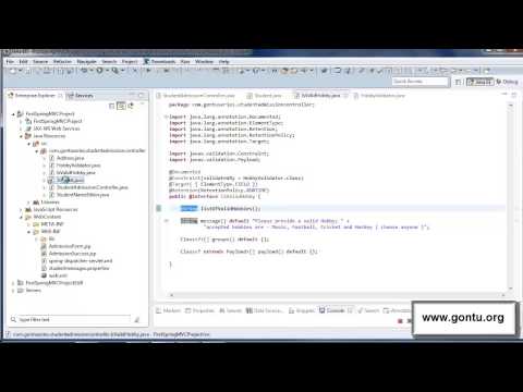 how to provide validation in spring mvc
