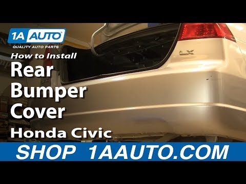 How To Install Replace Remove Rear Bumper Cover Honda Civic 01-05 1AAuto.com