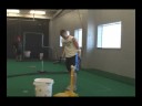 Josh Powe at Texas Tech University Baseball Indoor Hitting Facility, 10-16-2008.  Working with Daren Hays, using a 33/31 BMP wood bat.