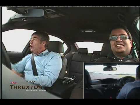 Tiff Needell in a BMW M3 at Thruxton