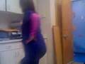 Candi dancin to Apple Bottom Jeans...lol