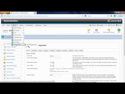 how to enable kunena forum